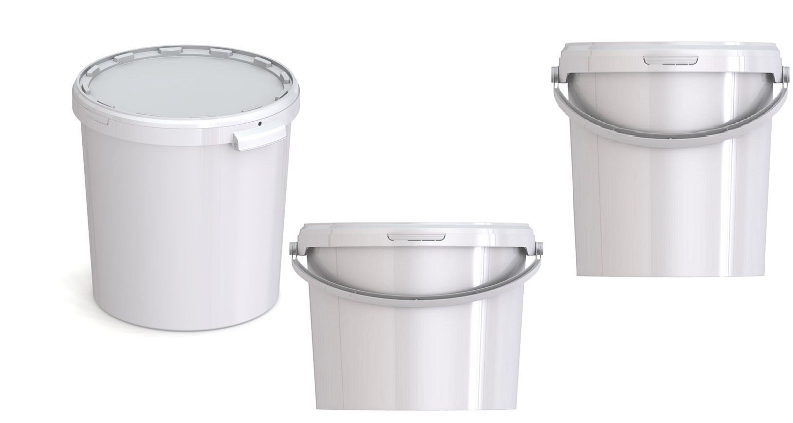 Afbeeldingen van Emmer kunststof wit